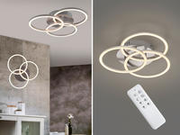 REALITY Leuchten LED Deckenleuchte "Circle" LED-Board 1 Stk. warmwei&szlig; - kaltwei&szlig;