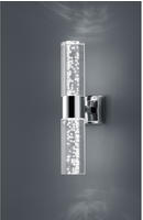 Badezimmer-Wandleuchte Bolsa Chromfarben/Klar 3,2 Watt Wandlampe