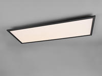 Trio Lighting - Led Deckenleuchte Alpha Schwarz Panel Rechteckig Ultra Slim, Breite