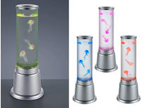 REALITY Leuchten LED Tischleuchte "Jelly" LED-Board 1 Stk. Wassers&auml;ule mit Deko