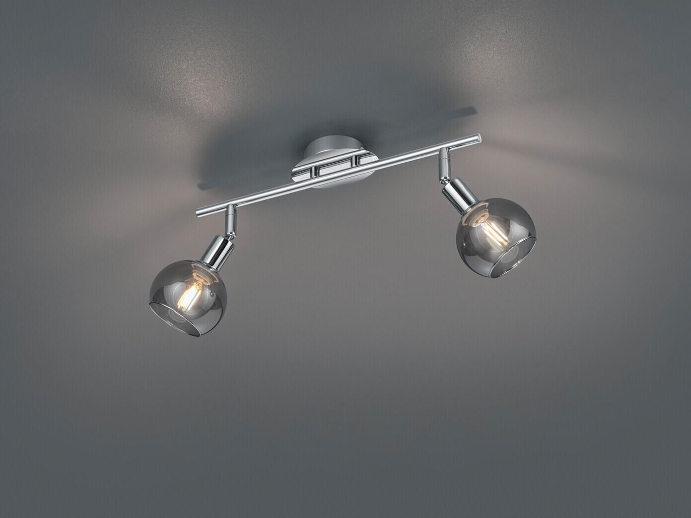 Trio Moderner LED Wandspot Chrom Rauchglas Lampenschirm schwenkbarer  Deckenstrahler Test TOP Angebote ab 33,16 € (Oktober 2023)