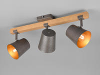 TRIO Leuchten Deckenstrahler "Bell" E14 1 Stk. Warmwei&szlig; Spot 3-flammig zur Wand- und