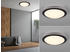 Trio LED Deckenleuchten Set Schwarz Ø29cm Lampe für Badezimmer Gäste WC & Feuchträume