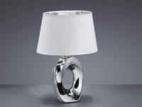 REALITY Leuchten Schreibtischlampe "Taba" E14 1 Stk. E14 Tischleuchte mit Keramikfu&szlig;