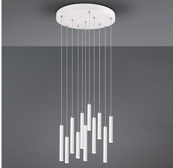 Trio Runde LED Pendelleuchte Weiß matt mit 3 Stufen Dimmer Lampen