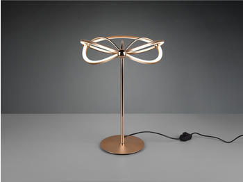 Trio Moderne LED Tischlampe CHARIVARI Messing matt, Höhe 50cm