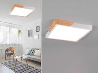 REALITY Leuchten LED Deckenleuchte "Meta" LED-Board 1 Stk. Warmwei&szlig; Deckenlampe