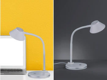 Trio LED Schreibtischleuchte BERRY flexibel, Kunststoff Weiß, 33cm hoch