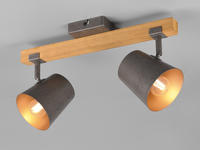 TRIO Leuchten Deckenstrahler "Bell" E14 1 Stk. Warmwei&szlig; Spot 2-flammig zur...