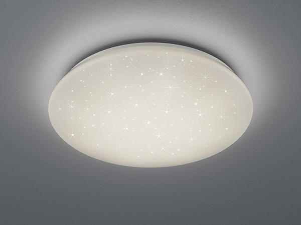 Trio LED Deckenleuchte POTZ Sternenhimmel Kunststoff Weiß Ø 50cm IP44