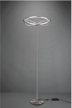 Trio Moderne LED Stehlampe CHARIVARI Silber matt, Höhe 175cm