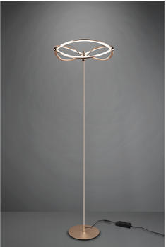 Trio Moderne LED Stehlampe CHARIVARI Messing matt, Höhe 175cm