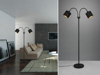 REALITY Leuchten Stehlampe "Tommy, Bogenleuchte 2-flammig, exkl 2x E14 max 40W,...