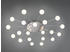 Trio-Leuchten Trio Große dimmbare LED Deckenlampe mehrflammig Silber & Weiß für den Flur & Galerie