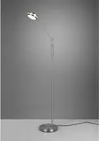 Dimmbare Led Stehleuchte Franklin Schwenkbar, H&ouml;he 133cm, Silber