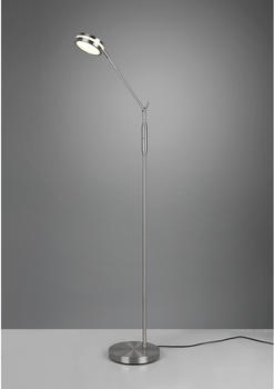 Trio Dimmbare LED Stehleuchte FRANKLIN schwenkbar, Höhe 133cm, Silber
