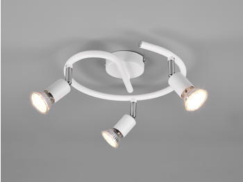Trio Rondell 3 flammig LED Deckenspot mehrflammig Deckenstrahler Flurbeleuchtung Weiß
