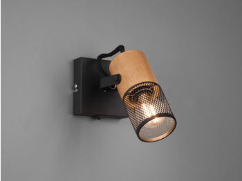 Trio Einflammiger Industriedesign Wandstrahler mit Drahtgeflecht Spot Lampenschirm