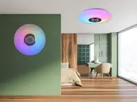 Reality - Led Deckenleuchte Musica Mit Fernbedienung & Bluetooth Lautsprecher, &Oslash;
