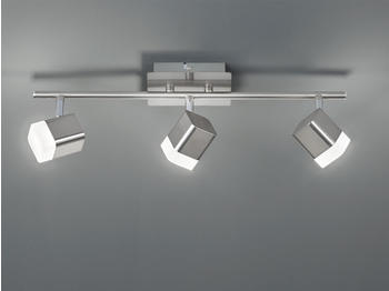 Trio LED Wand& Deckenstrahler 3 flammig Silber matt 48cm breit Treppenhausbeleuchtung