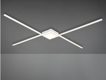 Trio Schöne LED Deckenlampe fürs Wohnzimmer über Couchtisch in geometrischen Formen