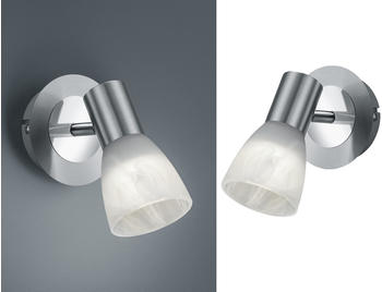 Trio LED Wandstrahler mit Glas Lampenschirm dreh & schwenkbar 2 Deckenspots Leselampe