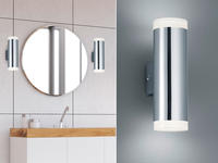 Trio - Led Badezimmer Wandleuchte Ray Up And Down In Chrom - Spiegelleuchte, H:17cm