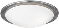 Fischer & Honsel Design Deckenleuchte Nickel antik Glas opal Ø 50cm Wohnzimmer Diele Deckenlampe