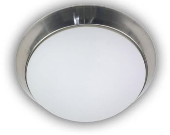 Niermann Decken Leuchte rund Opalglas matt Zierring Nickel matt Ø 40cm Küchenlampe *NEU*