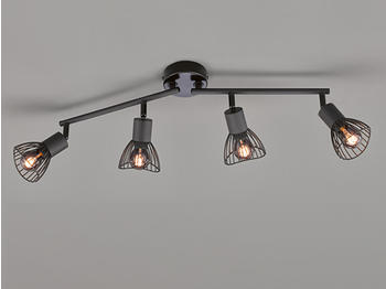 FHL easy Deckenstrahler JESS 4 flammig mit Gitter Lampenschirmen