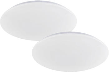 Fischer & Honsel LED Deckenlampen SET flach dimmbar &uuml;ber Lichtschalter f&uuml;r Flur Diele Treppenhaus