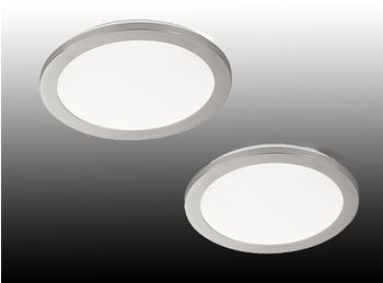 Fischer & Honsel LED Innenleuchten fürs Badezimmer, IP44 Deckenlampen 2er SET, Ø 30cm, dimmbar