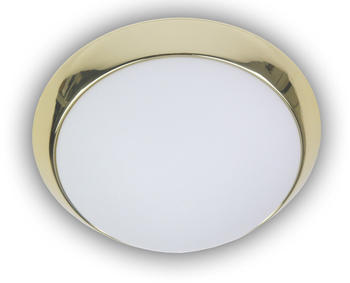 Niermann Design Deckenleuchte Schlafzimmerlampe Leuchte rund Ø30cm Dekorring Messing