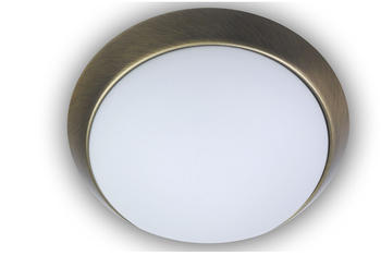 Niermann LED Decken Leuchte Landhausleuchte LED Leuchte rund Ø35cm Dekorring Altmessing