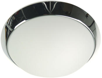 Niermann Treppenhausbeleuchtung Opalglas matt Dekorring Ø45cm Garagenlampe Kellerleuchte