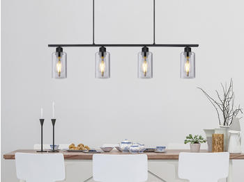 Globo LED Rauchglas Balkenpendelleuchte Küchenlampe hängend für über Esstischlampen