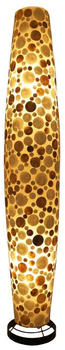 Guru-Shop Stehlampe / Stehleuchte, in Bali Handgemacht aus Naturmaterial, Capiz / Perlmutt - Modell Apollo-capiz, Gold, Fiberglas,Muschelscheiben,Metall, 150*26*26 cm