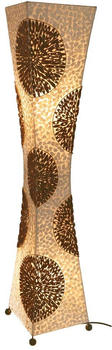 Guru-Shop Stehlampe / Stehleuchte, in Bali Handgemacht aus Naturmaterial, Capiz / Perlmutt - Modell Mambo, Mehrfarbig, Fiberglas,Muschelscheiben,Metall, 110*24*24 cm