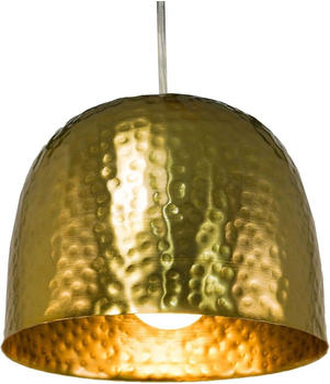 Guru-Shop Messing Deckenlampe / Deckenleuchte Udaipur, Handgeschlagen Deckenlampe - Modell 8, Gold, 14*18*18 cm, Deckenleuchten Metall & Industrial Style