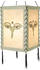 Guru-Shop Lokta Papier Hänge Lampenschirm, Deckenleuchte aus Handgeschöpftem Papier - Buddhas Augen Weiß, Lokta-Papier, 28*18*18 cm, Asiatische Lampenschirme aus Papier & Stoff