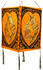 Guru-Shop Lokta Papier Hänge Lampenschirm, Deckenleuchte aus Handgeschöpftem Papier - Lucky Fish Orange, Lokta-Papier, 28*18*18 cm, Asiatische Lampenschirme aus Papier & Stoff