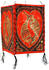 Guru-Shop Lokta Papier Hänge Lampenschirm, Deckenleuchte aus Handgeschöpftem Papier - Lucky Fish Rot, Lokta-Papier, 28*18*18 cm, Asiatische Lampenschirme aus Papier & Stoff