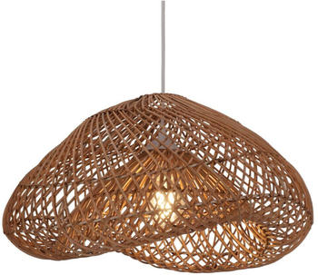 Guru-Shop Deckenlampe Bali Handgemacht aus Naturmaterial, Rattan - Modell Molina Braun 50 cm, Bambus