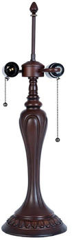 LumiLamp Lampensockel Tischlampe Tiffany Ø 17x60 cm Braun