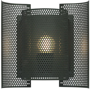 Northern Butterfly Wandleuchte perforiert grün, unregelmäßig, max. 60 Watt, Metall 20x21x10 cm dark green (326) (804)
