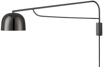 Normann Copenhagen Grant Wandleuchte schwarz, glockenförmig, Metall schwarz/schwarz black (005) 111 cm