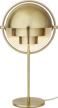 Gubi Multi-Lite Tischleuchte gold, kugelförmig, max. 30 (HAL) / max. 6 (LED) Watt, Metall 24x50x24 cm messingfarben brass/shiny brass (802)