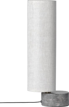 Gubi Unbound Tischleuchte grau, säulenförmig, 4 W 6 W, Marmor 9x45x12 cm grey marble, canvas shade (502)