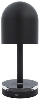 AYTM Luceo tragbare Tischleuchte schwarz, zylinderförmig, Metall 9x22x9 cm Black/Clear (102)