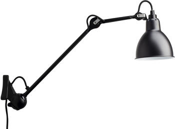 DCW éditions N°222 Wandleuchte schwarz schwarz, glockenförmig, max 11 Watt, Metall 14x59x14 cm (222 ROUND BL-BL) (902)